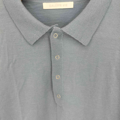 ギャルリーヴィー GALERIE VIE 30G エクストラファインゲージ ウール ポロプルオーバー レディース FREE