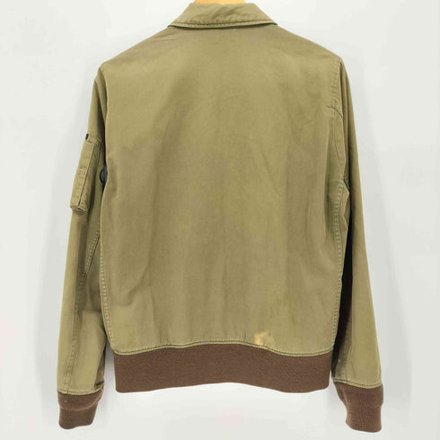 ヒステリックグラマー HYSTERIC GLAMOUR 黒タグ HELICOPTER CREW JACKET ヘリクルージャケット アーミー サテン リブ BZ ARCHIVE Y2K メンズ