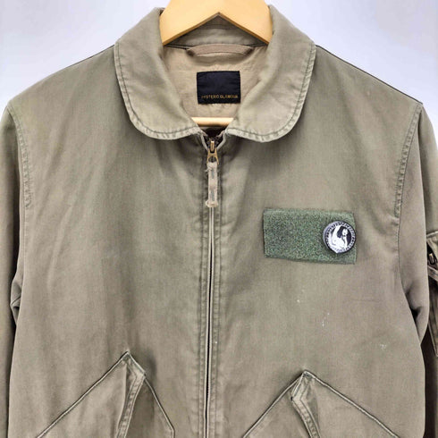 ヒステリックグラマー HYSTERIC GLAMOUR 黒タグ HELICOPTER CREW JACKET ヘリクルージャケット アーミー サテン リブ BZ ARCHIVE Y2K メンズ