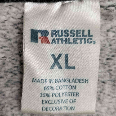 ラッセルアスレチック RUSSELL ATHLETIC ワンポイント刺繍 カンガルーポケット 裏起毛 ジップパーカー メンズ import:XL