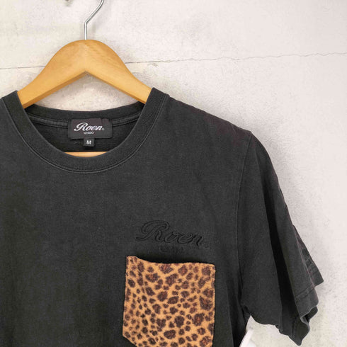 ロエン Roen レオパード スカル クルーネックTシャツ メンズ JPN:M