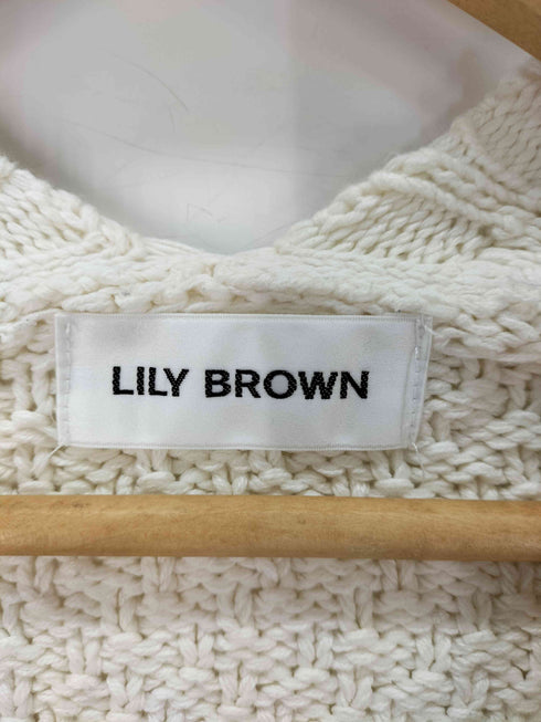 リリーブラウン Lily Brown ショルダーレースアップボレロカーデ レディース ONE SIZE