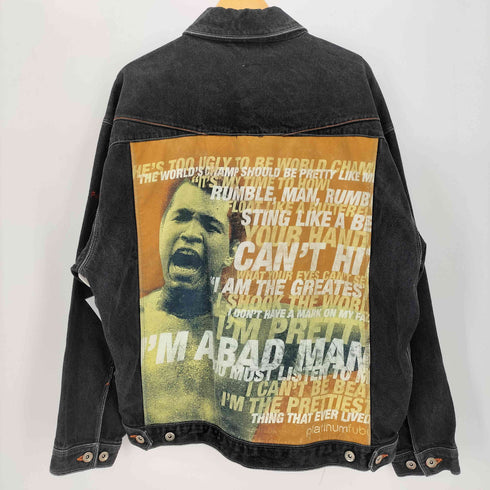 プラティナムフブ platinum fubu ボクサー I'M A BAD MAN ブラック カバーオール デニムジャケット メンズ