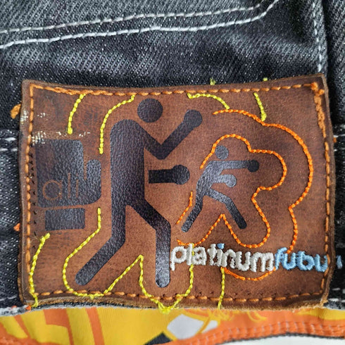 プラティナムフブ platinum fubu ボクサー I'M A BAD MAN ブラック カバーオール デニムジャケット メンズ