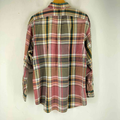 ラルフローレン RALPH LAUREN 00S マドラスチェック ロングスリーブ BDシャツ メンズ JPN:L