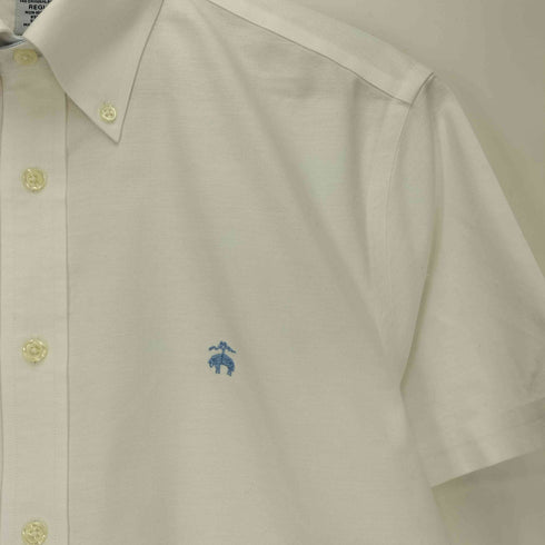 ブルックスブラザーズ BROOKS BROTHERS REGULAR ロゴ刺繍 ボタンダウン 半袖シャツ メンズ import:S
