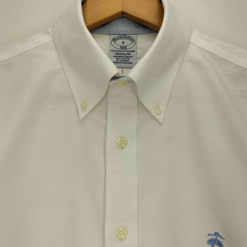 ブルックスブラザーズ BROOKS BROTHERS REGULAR ロゴ刺繍 ボタンダウン 半袖シャツ メンズ import:S