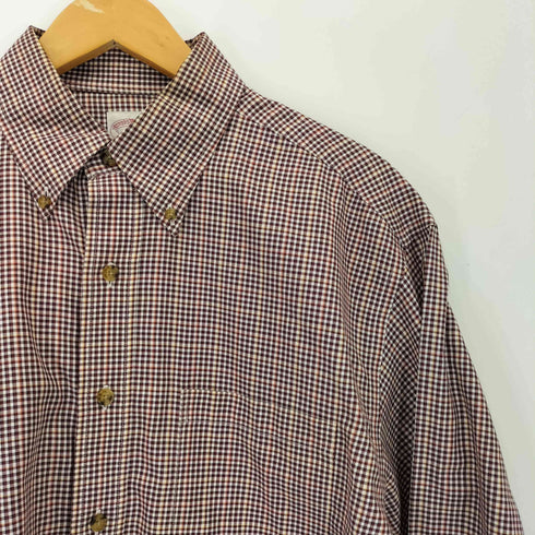 ブルックスブラザーズ BROOKS BROTHERS ボタンダウンコットンチェックシャツ メンズ import:M