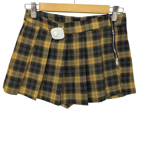 ザラ ZARA チェック柄ジッパースカートパンツ レディース XS