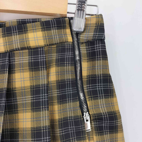 ザラ ZARA チェック柄ジッパースカートパンツ レディース XS
