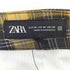ザラ ZARA チェック柄ジッパースカートパンツ レディース XS