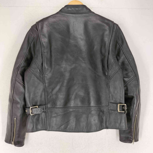 cow leather カウレザー シングル ライダースジャケット メンズ JPN:M