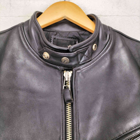 cow leather カウレザー シングル ライダースジャケット メンズ JPN:M