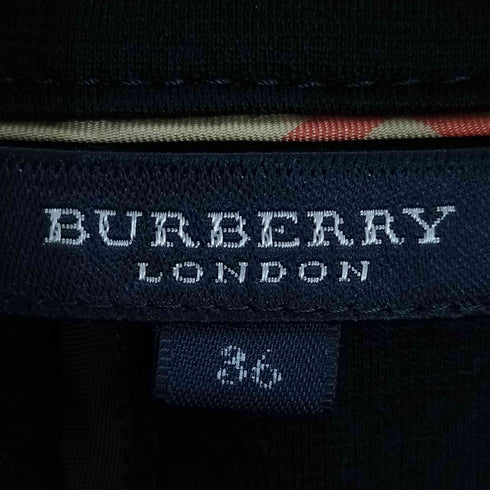 バーバリーロンドン BURBERRY LONDON ウール100% 7分袖 トレンチコート レディース FR:36