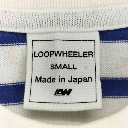 ループウィラー LOOPWHEELER LOWERCASE ボーダー クルーネックTシャツ メンズ JPN:S
