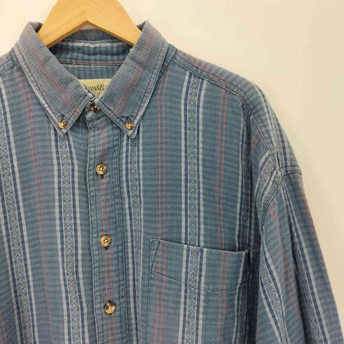 セントジョンズベイ STJOHNS BAY 80S ボタンダウン コットンフランネルアーガイルチェックシャツ メンズ import:XL