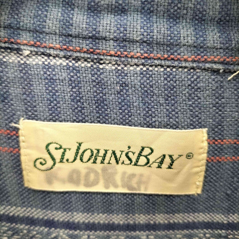 セントジョンズベイ STJOHNS BAY 80S ボタンダウン コットンフランネルアーガイルチェックシャツ メンズ import:XL