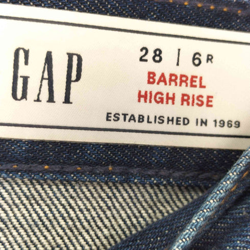 ギャップ Gap ハイライズ バレルデニム BARREL HIGH RISE ダークリンス DARK RINSE レディース 28