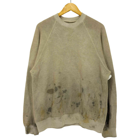 ノースフェイスパープルレーベル THE NORTH FACE PURPLE LABEL PACK FIELD SWEATSHIRT ペイント ラグランスリーブ スウェット メンズ import:M