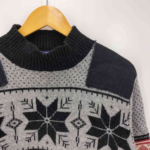 ジュンヤワタナベコムデギャルソンマン JUNYA WATANABE COMME des GARCONS MAN 06AW ノルディック柄ダメージ加工ニット メンズ JPN:M