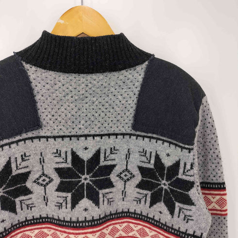 ジュンヤワタナベコムデギャルソンマン JUNYA WATANABE COMME des GARCONS MAN 06AW ノルディック柄ダメージ加工ニット メンズ JPN:M