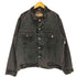 ハーレーダビッドソン HARLEY-DAVIDSON 80-90S USA製 バック イーグル プリント デニム トラッカー ジャケット メンズ import:XL
