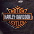 ハーレーダビッドソン HARLEY-DAVIDSON 80-90S USA製 バック イーグル プリント デニム トラッカー ジャケット メンズ import:XL