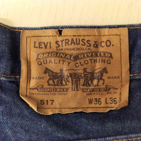 リーバイス Levis 90S USA製 ボタン裏520刻印 517 ブーツカット フレア デニム パンツ 90年製 メンズ W36 L36
