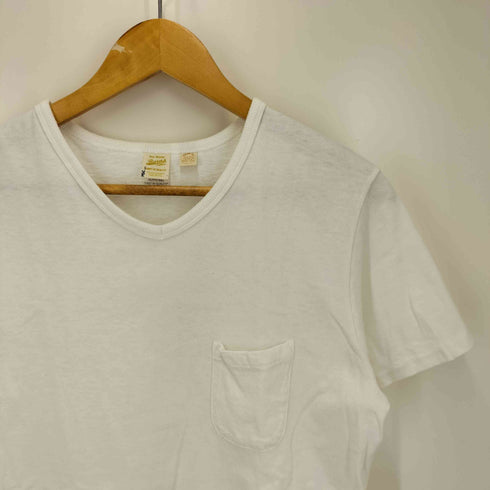 バーンズアウトフィッターズ BARNS OUT FITTERS Vネック ポケット Tシャツ メンズ JPN:M