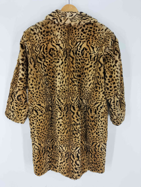 ケンゾーパリス KENZO PARIS レオパード ダブル ファーコート レディース