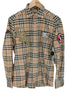バーバリーロンドン BURBERRY LONDON ノバチェック ロゴ グラフィック ヴィンテージチェック コットンシャツ メンズ JPN:XS