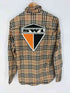 バーバリーロンドン BURBERRY LONDON ノバチェック ロゴ グラフィック ヴィンテージチェック コットンシャツ メンズ JPN:XS
