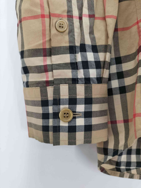 バーバリーロンドン BURBERRY LONDON ノバチェック ロゴ グラフィック ヴィンテージチェック コットンシャツ メンズ JPN:XS