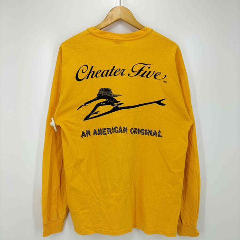 CHEATER FIVE HANES BEEFY-T ボディ オールドサーフ 長袖 Tシャツ メンズ import:L