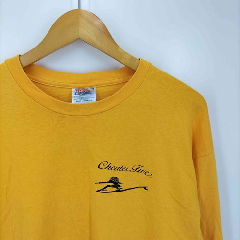 CHEATER FIVE HANES BEEFY-T ボディ オールドサーフ 長袖 Tシャツ メンズ import:L