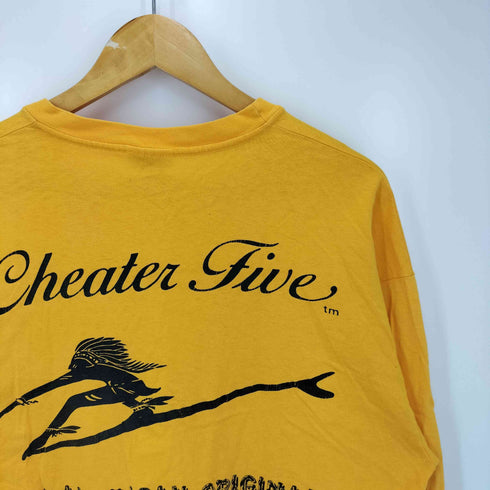 CHEATER FIVE HANES BEEFY-T ボディ オールドサーフ 長袖 Tシャツ メンズ import:L