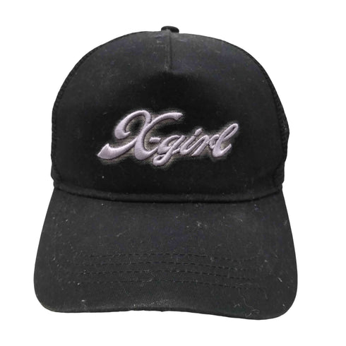 エックスガール X-girl 24SS SPRAY PRINT AND EMBROIDERY TRUCKER CAP レディース ONE SIZE