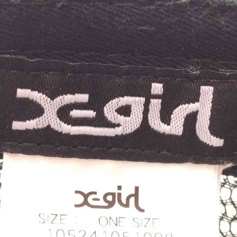 エックスガール X-girl 24SS SPRAY PRINT AND EMBROIDERY TRUCKER CAP レディース ONE SIZE
