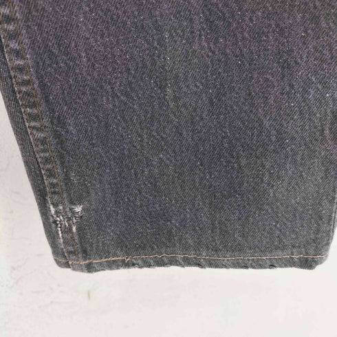 リーバイス Levis 90S ボタン裏553刻印 501 先染めブラック オリジナルフィット ストレート デニム パンツ メンズ 29×34