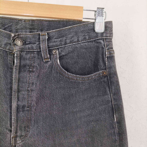 リーバイス Levis 90S ボタン裏553刻印 501 先染めブラック オリジナルフィット ストレート デニム パンツ メンズ 29×34