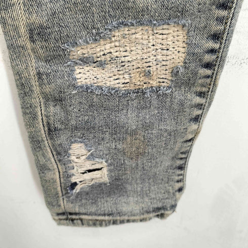 リプレゼント REPRESENT Shredded Denim Jeans クラッシュ ダメージ加工 スキニーデニムパンツ メンズ US:30-31