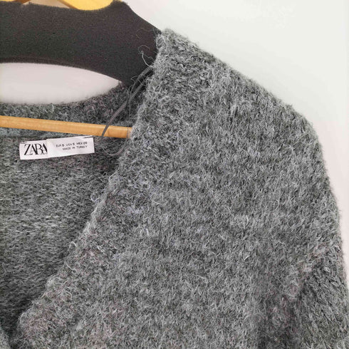 ザラ ZARA シャギー カーディガン レディース import:S