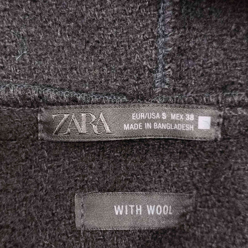 ザラ ZARA フェイクファーシャツジャケット メンズ import:S