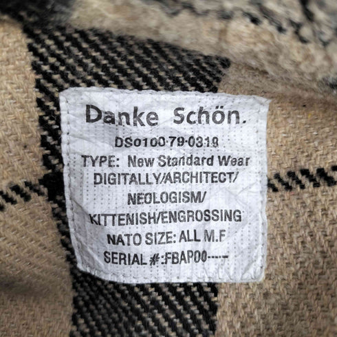 ダンケシェーン Danke Schon BLIND HOOK SHAGY SHIRT オーバーサイズ シャギーシャツ メンズ FREE