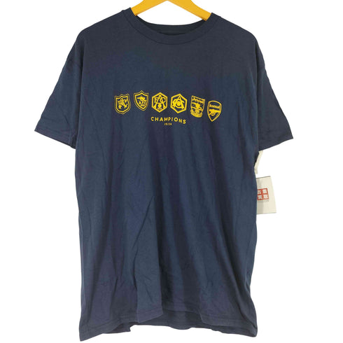 25/26 優勝記念 サッカー ロゴ プリント クルーネック 半袖 Tシャツ メンズ JPN:L