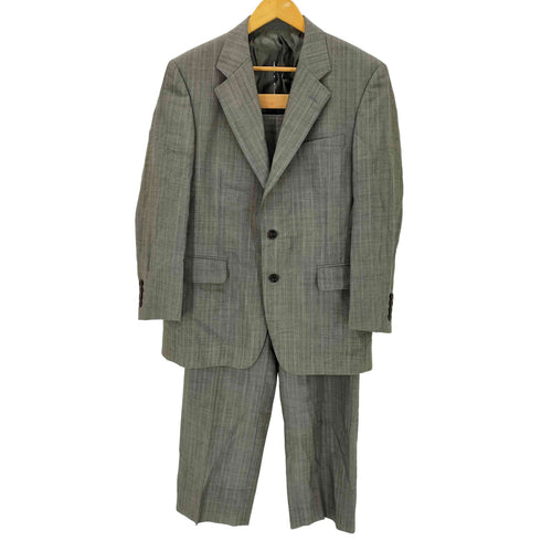 バーバリーロンドン BURBERRY LONDON WOOL & KID MOHAIR ウール アンド キッドモヘヤ 2B テーラードジャケット 2タック スラックス パンツ スーツ セットアップ メンズ AB4