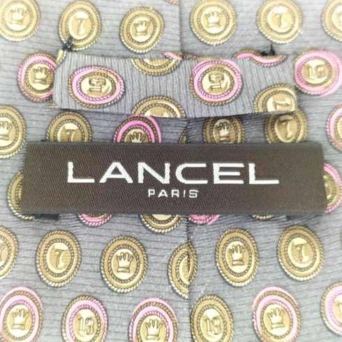 ランセル LANCEL 総柄 ネクタイ メンズ