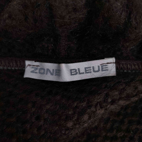 zone bleue ビック フリル ニット レディース