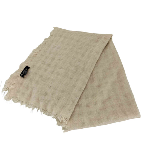 ロロピアーナ Loro Piana カシミヤ100% フリンジ 大判ストール メンズ