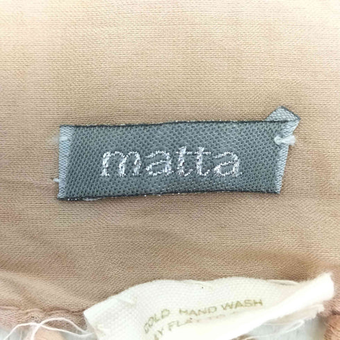 matta マッタ ポンポン ストール レディース FREE